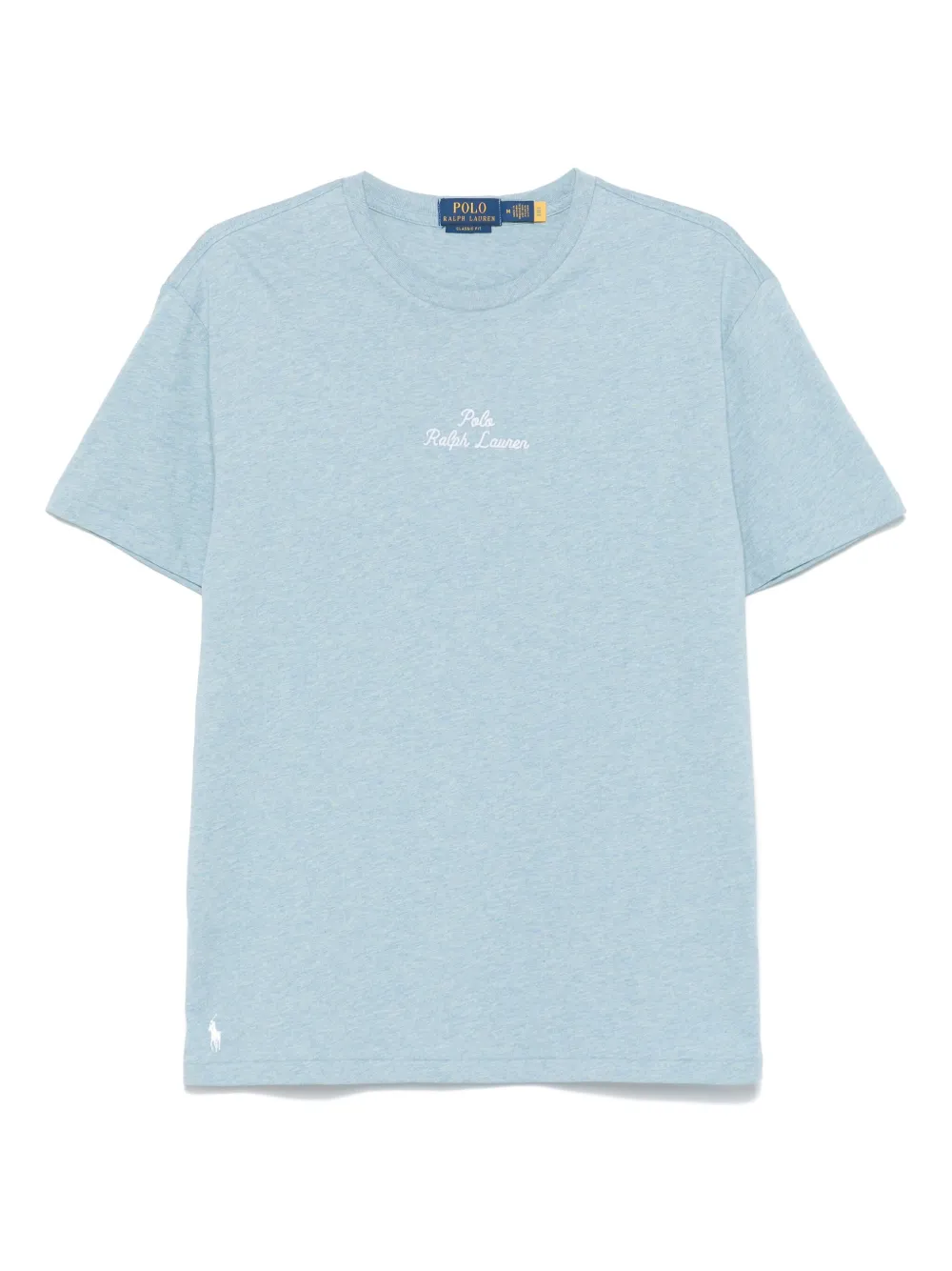 

Футболка с вышитым логотипом POLO RALPH LAUREN, синий