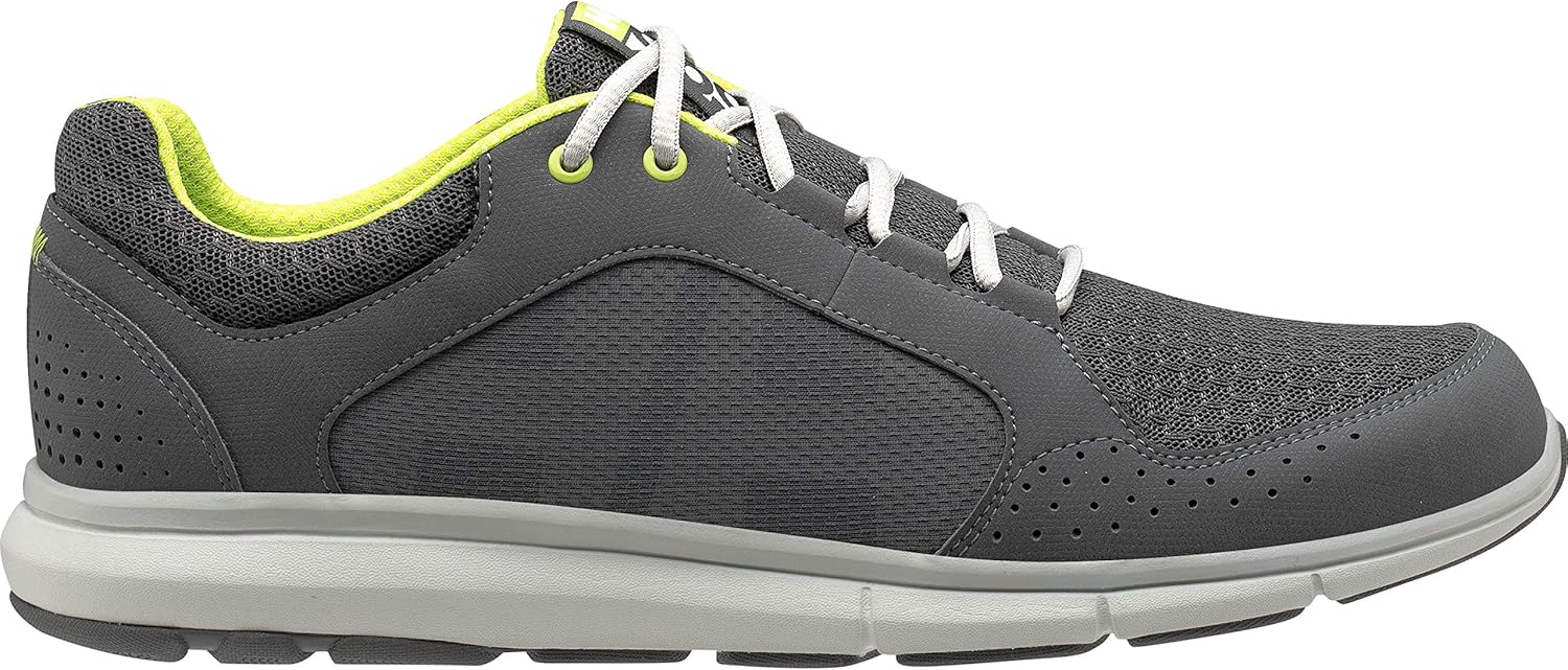 Мужские лодочные туфли Helly-Hansen Ahiga V4 HP - дышащие, легкие и прочные, с текстильным верхом, средней подошвой с амортизацией EVA и резиновой подошвой с хорошим сцеплением Helly Hansen, светло-серый — фото 3