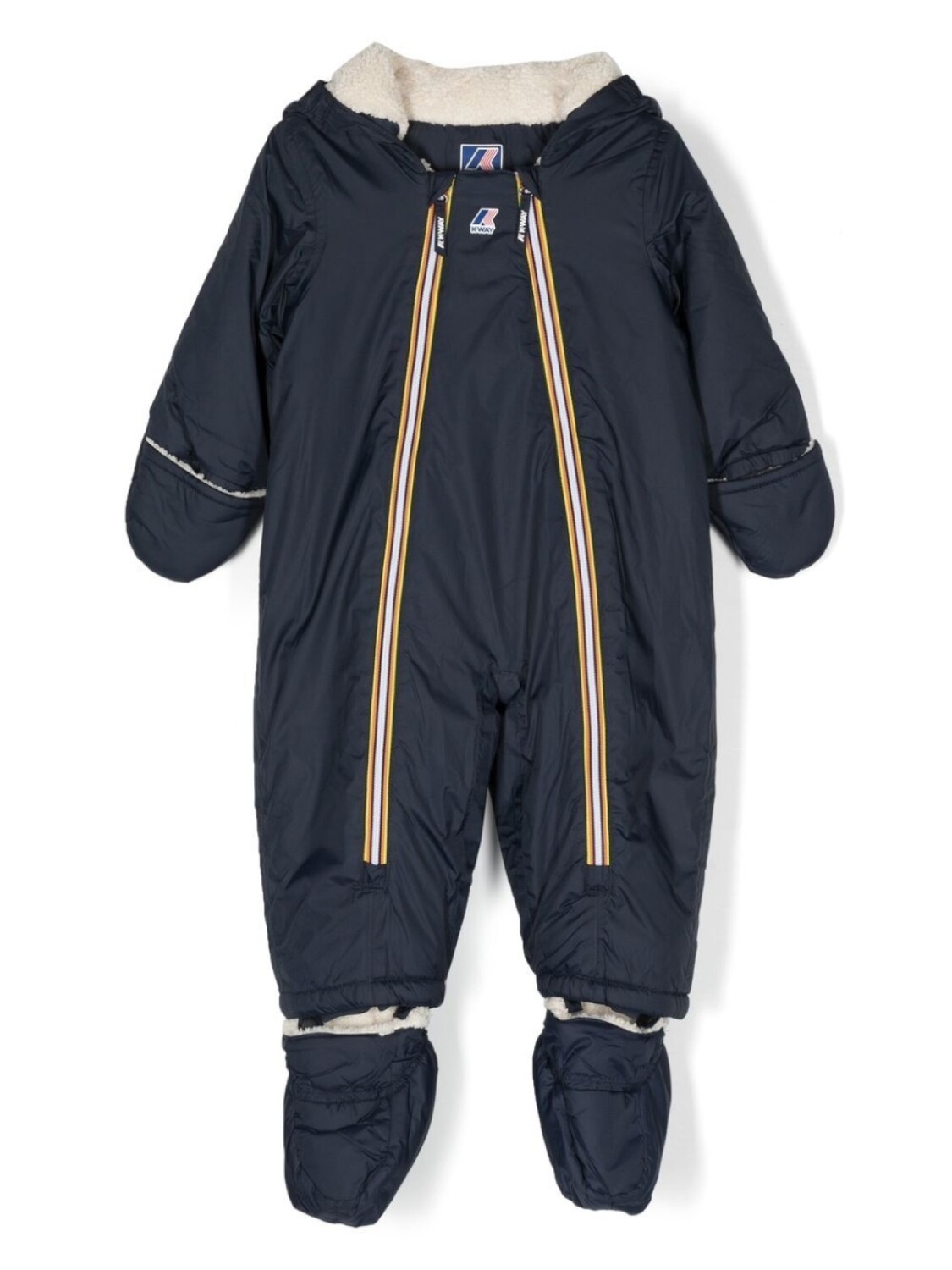 

Дутый комбинезон с капюшоном K Way Kids, синий