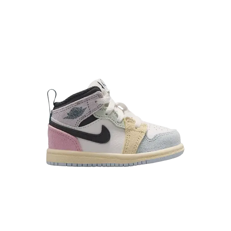 Air Jordan 1 Mid SE TD 'Sail Iced Jade', мультиколор