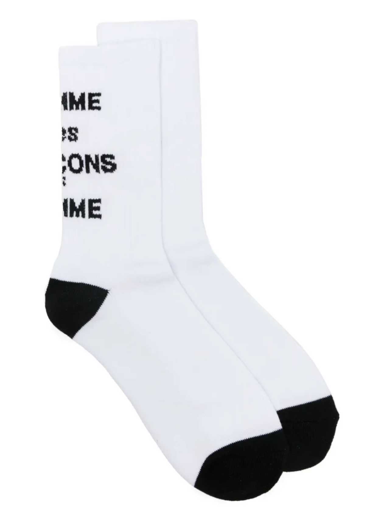 

Жаккардовые носки Comme des Garçons Homme с логотипом, белый