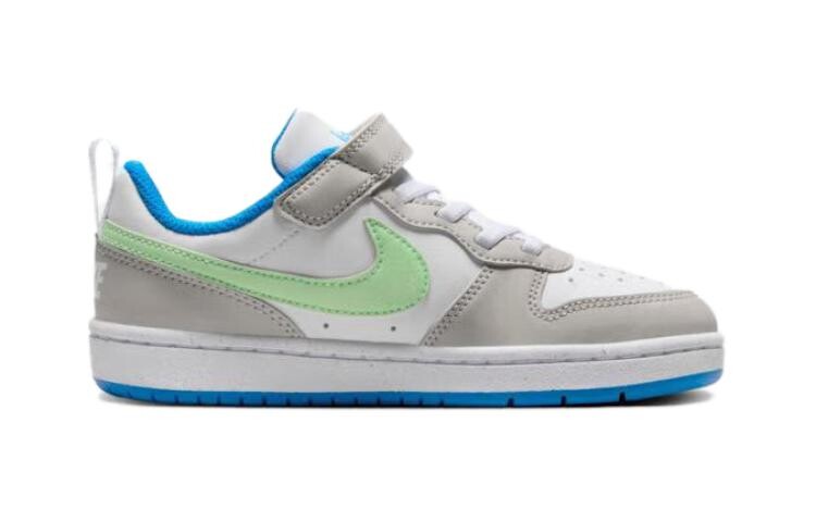 Обувь для скейтбординга Court Borough Kids для дошкольников Nike, белый/серый/зеленый — фото 2