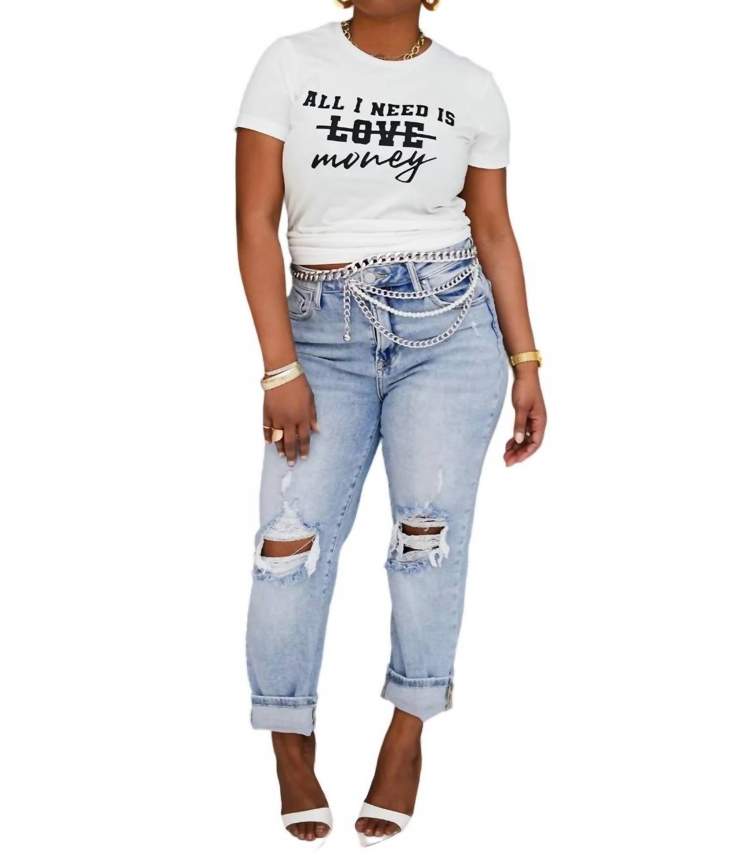 

Не ваши обычные джинсы для мам из светлого денима RISEN, цвет light denim