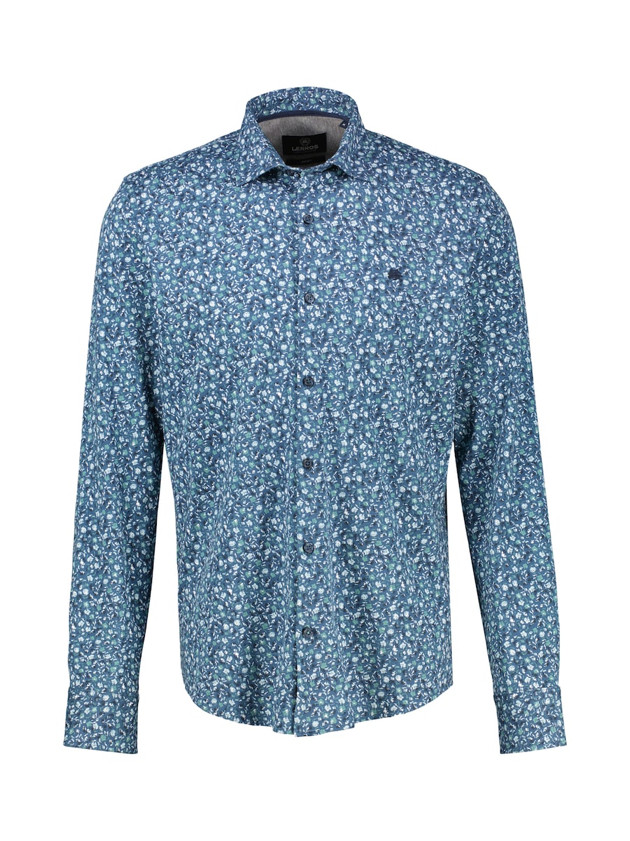 

Рубашка на пуговицах классического кроя LERROS, синий