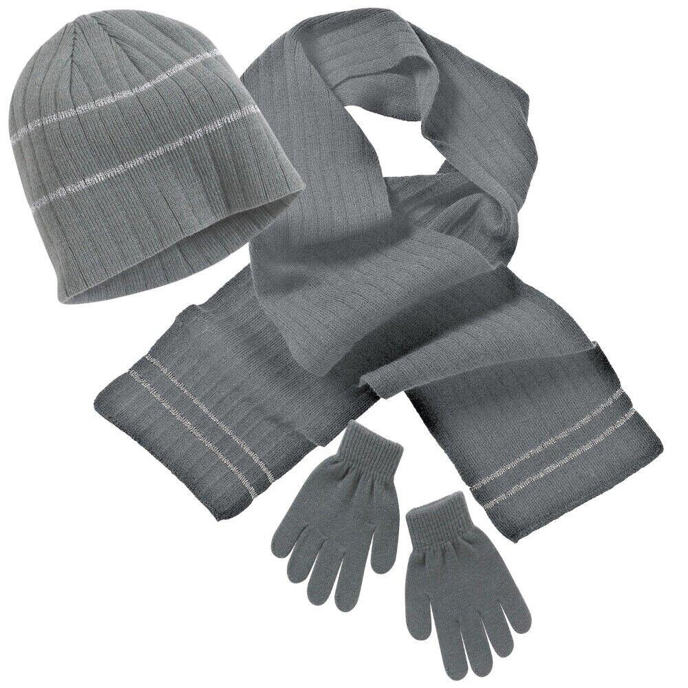 

Школьный комплект из шапки, шарфа и перчаток Hats Hats Hats, серый