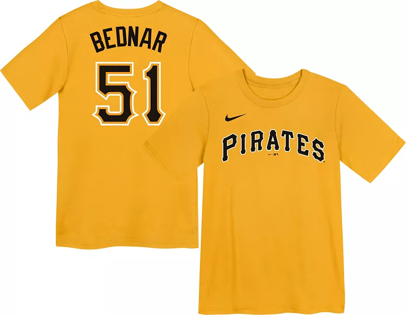 

Желтая футболка Nike Little Kids Pittsburgh Pirates David Bednar #51