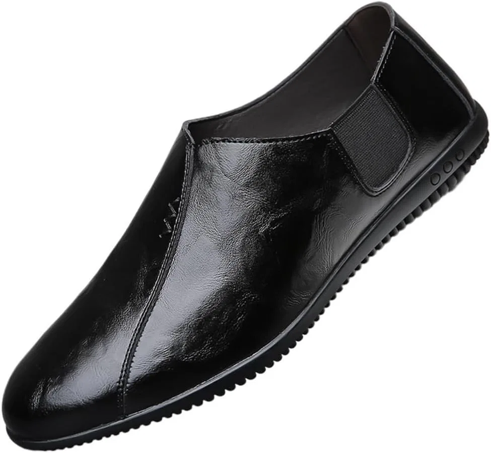 Лоферы кожаные Slip-On Black DHFIRUFSHLO