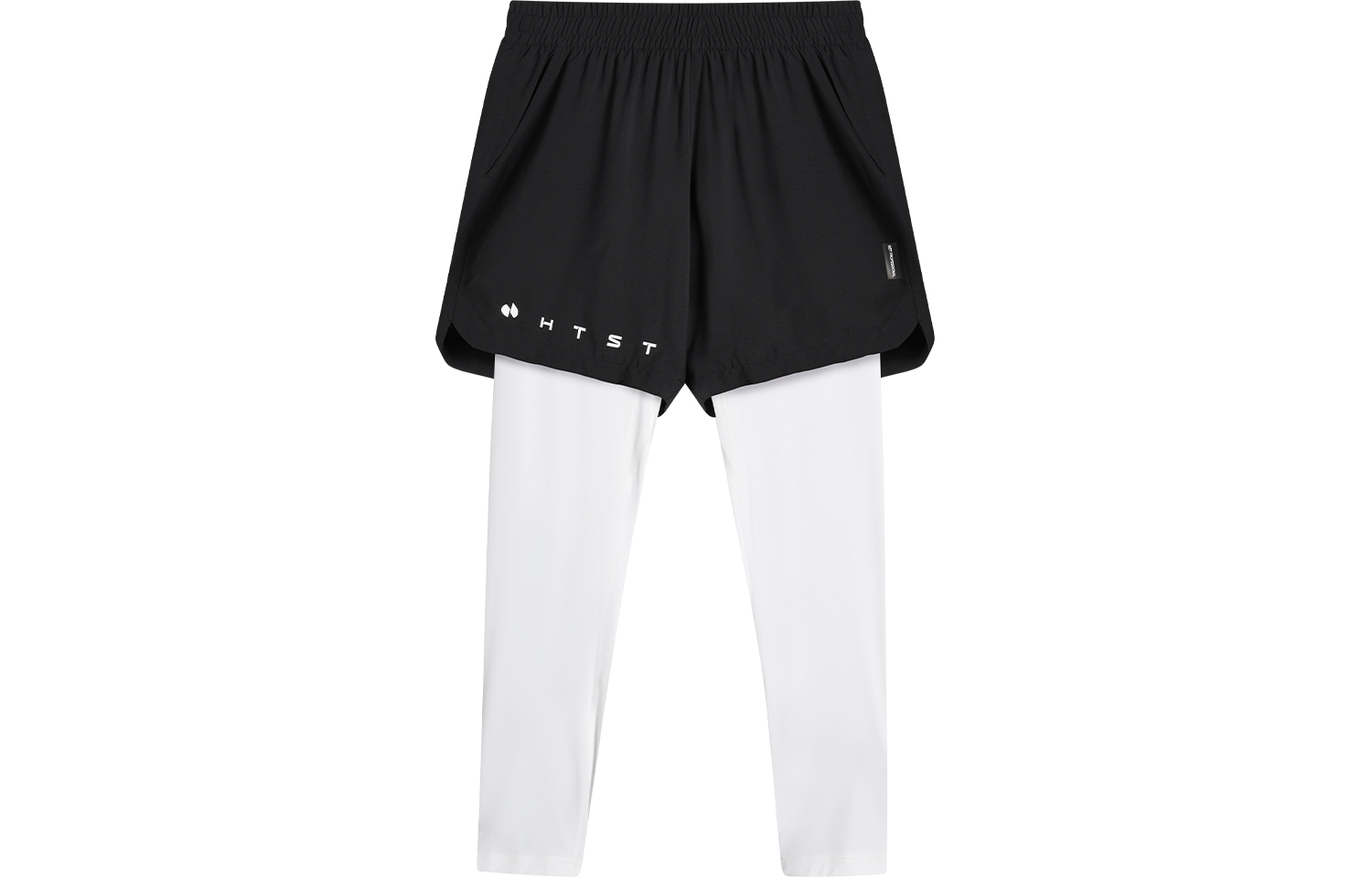 

Спортивные шорты мужские HOTSUIT, черный/серебристо-белый