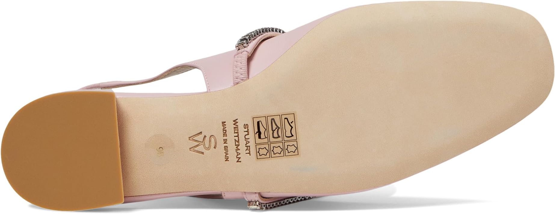 Балетки Stuart Weitzman Stefanie Slingback Flat, цвет Ballet/Clear — фото 3
