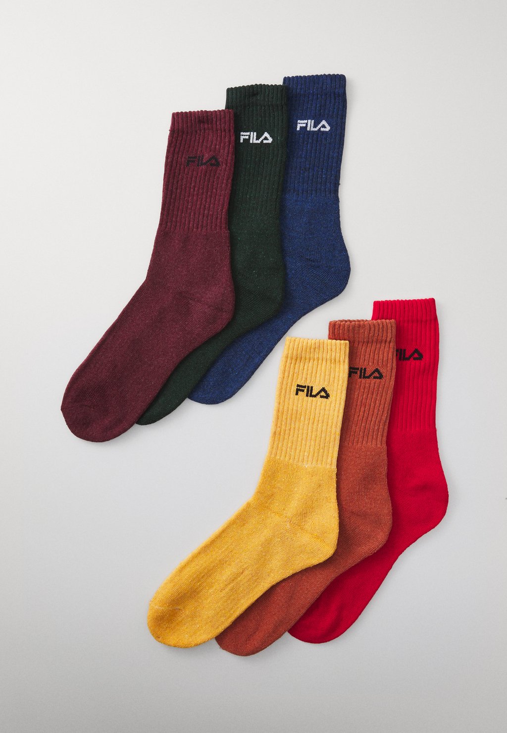 

Носки CREW FULL UNISEX 6 PACK Fila, горчично-желтый