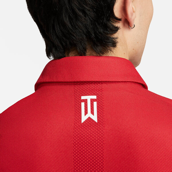 Рубашка поло dri fit adv Рубашка поло tiger woods Nike, красный — фото 4