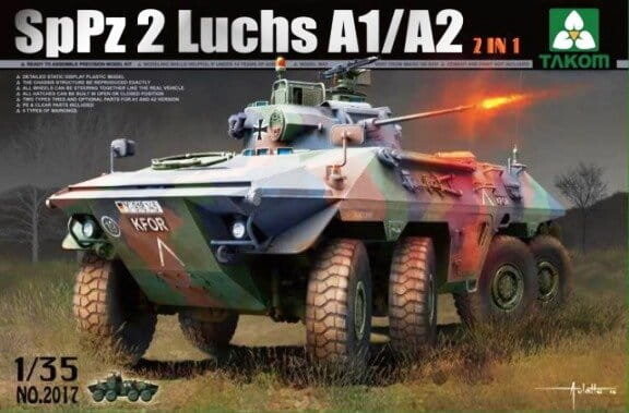 

Бундесвер СПЗ 2 Luchs A1/A2 2In1 1:35 Takom 2017