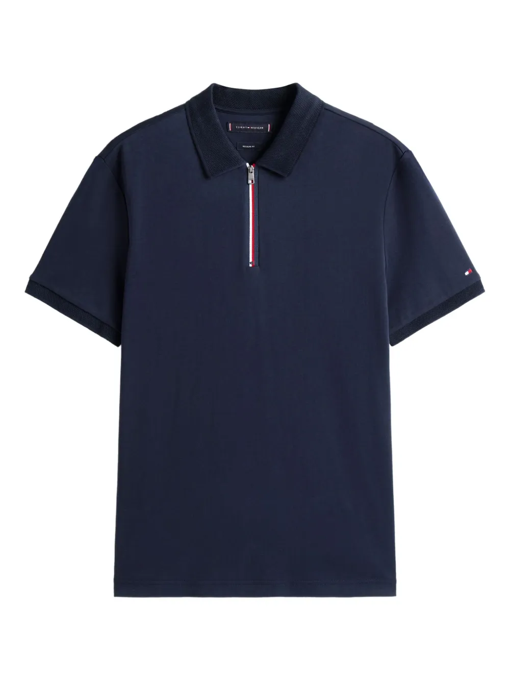 

Рубашка поло на молнии Tommy Hilfiger, синий