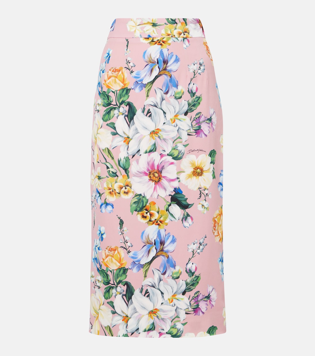 

Цветочная юбка-карандаш из смесового шелка Dolce&Gabbana, Mix Fiori F.Rosa