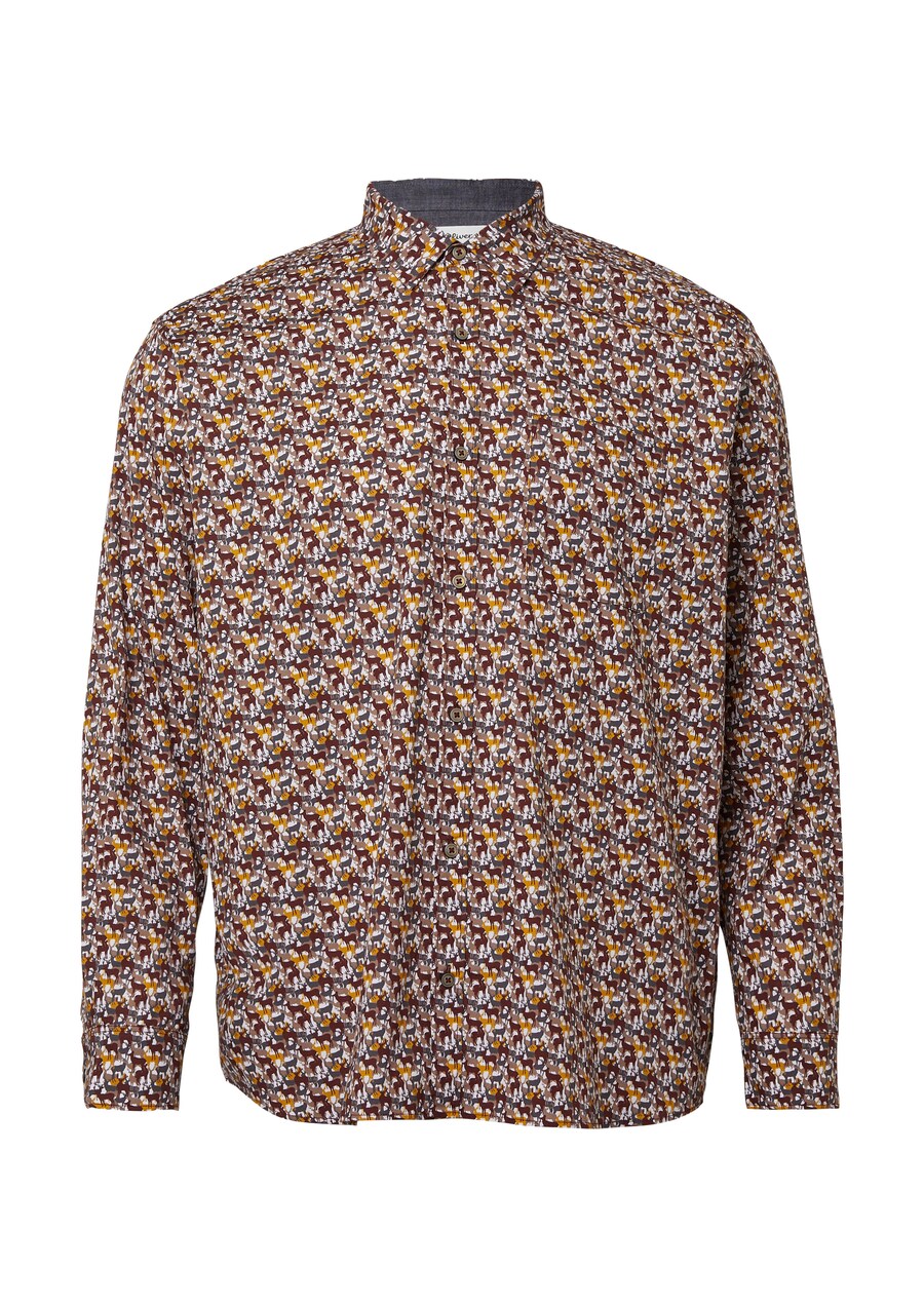 

Рубашка на пуговицах классического кроя s.Oliver, бордовый