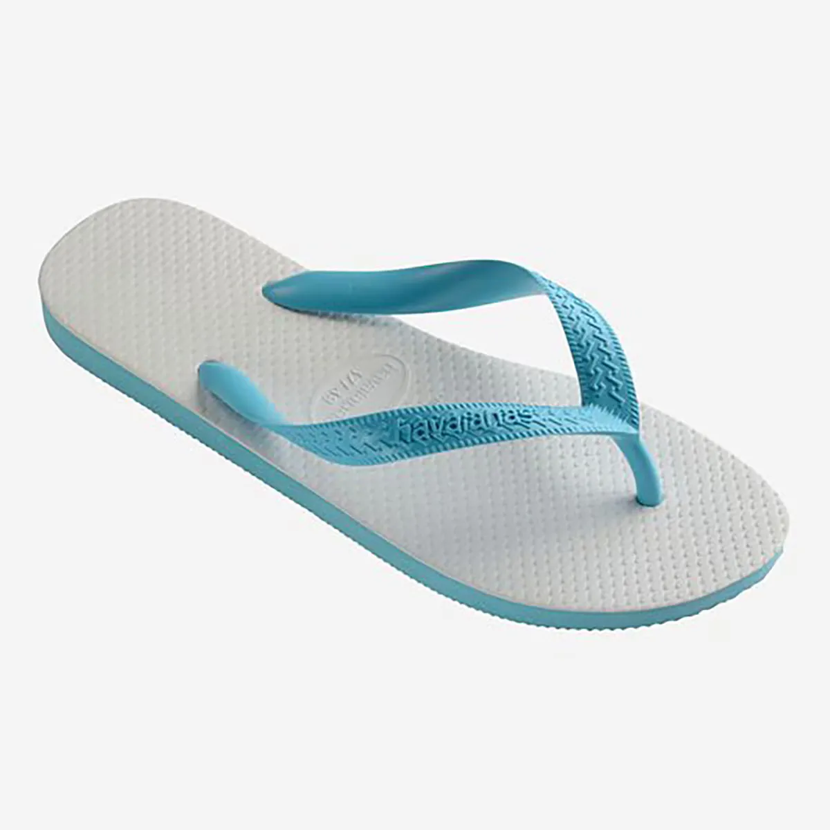 Унисекс Традиционные хаваианы Шлепанцы на носке Havaianas, белый/синий — фото 2