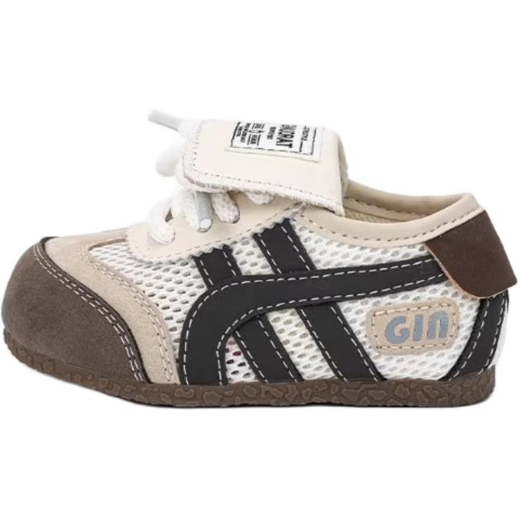 

Нескользящие и дышащие низкие детские повседневные кроссовки beige для детей 3-7 лет QINUOSHU, бежевый