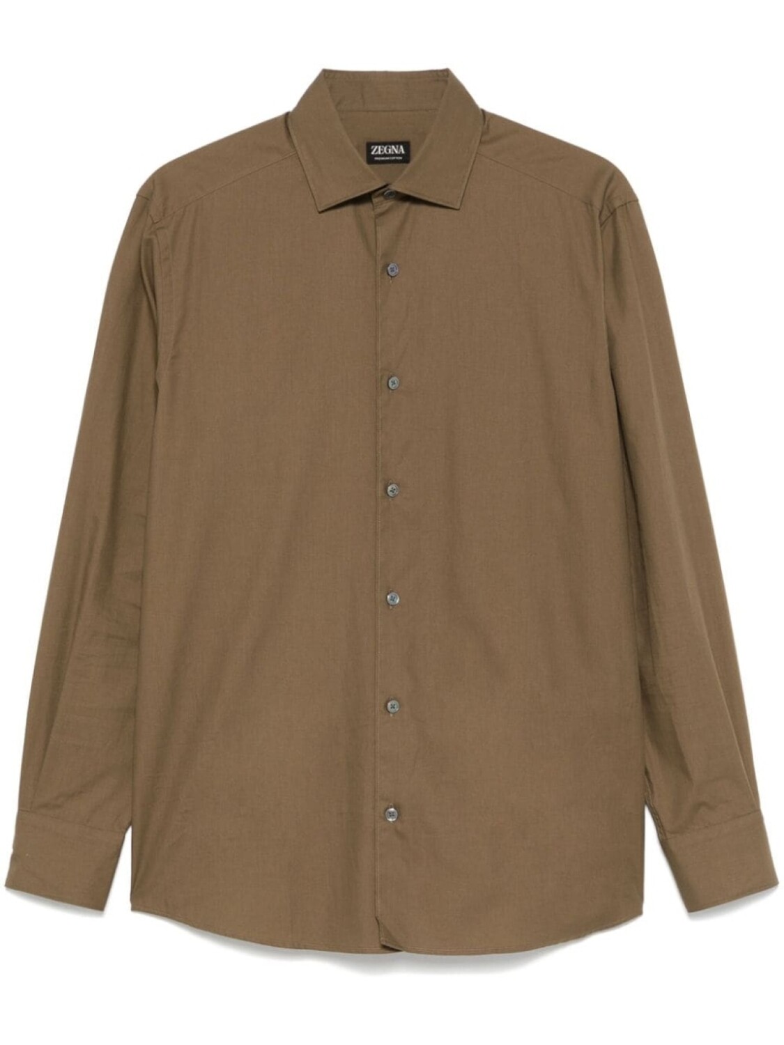 

Zegna рубашка на пуговицах, коричневый