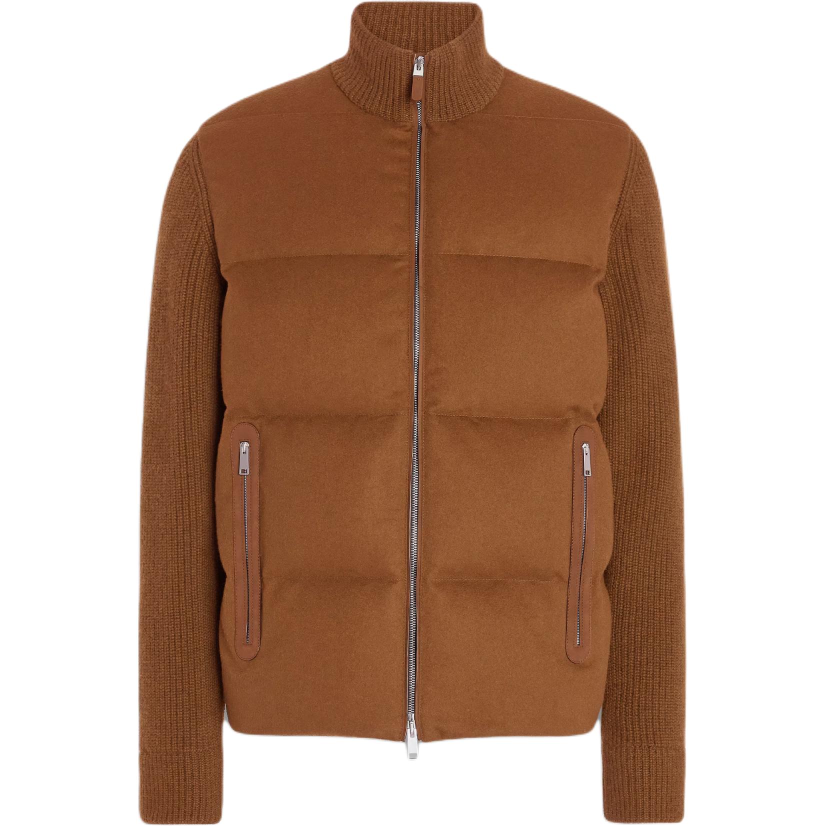 

Ermenegildo Zegna Зимняя куртка Zegna FW24 мужская коричневая, Brown