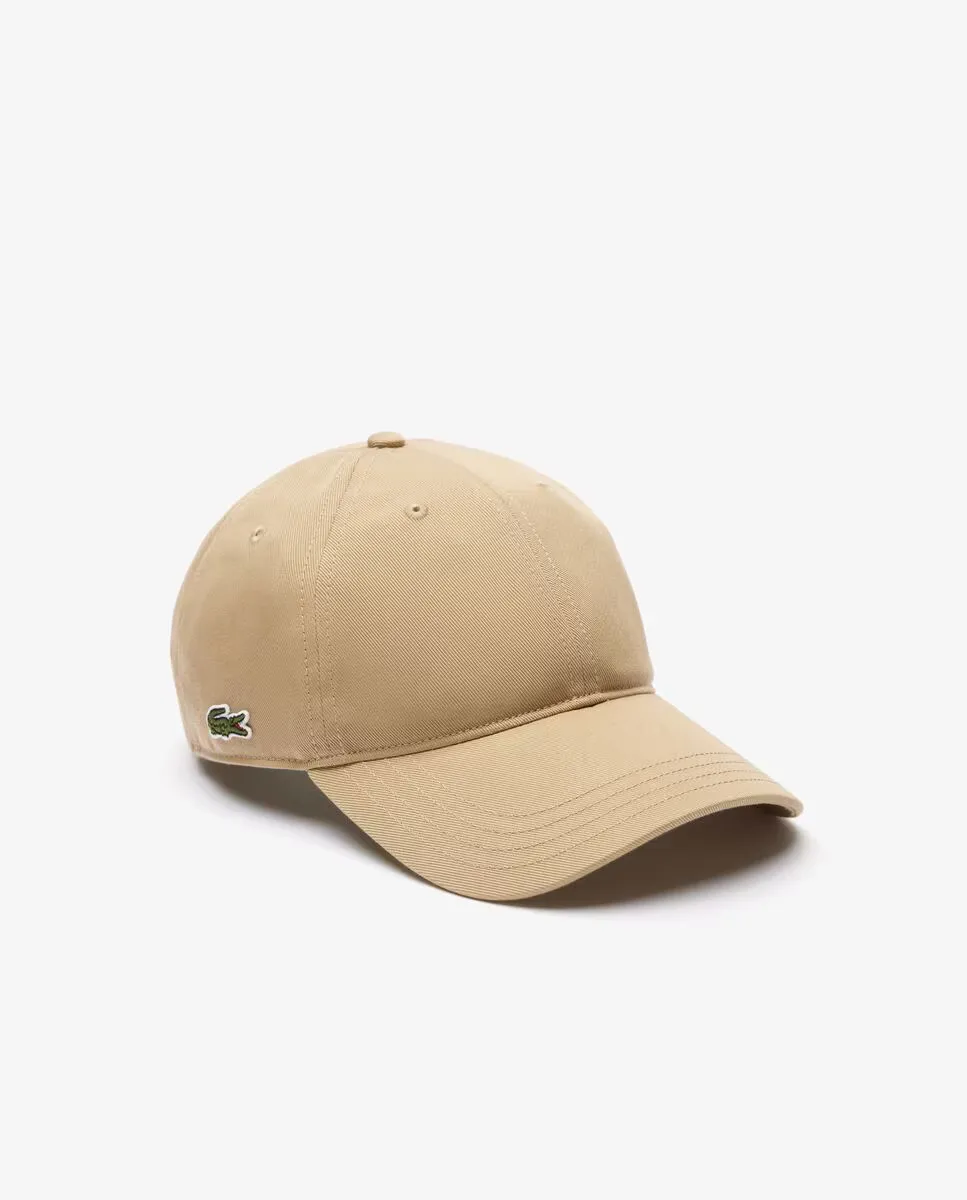 

Хлопковая саржевая бейсболка унисекс Lacoste, бежевый