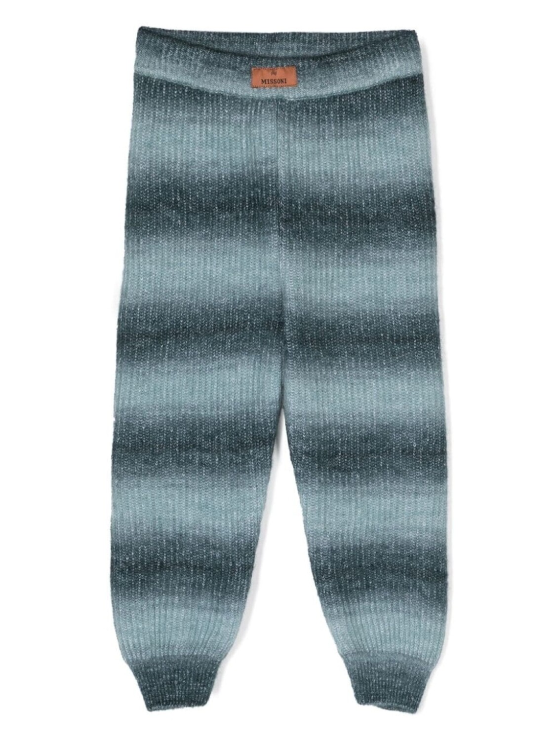 

Missoni Kids полосатые брюки с эффектом омбре, серый