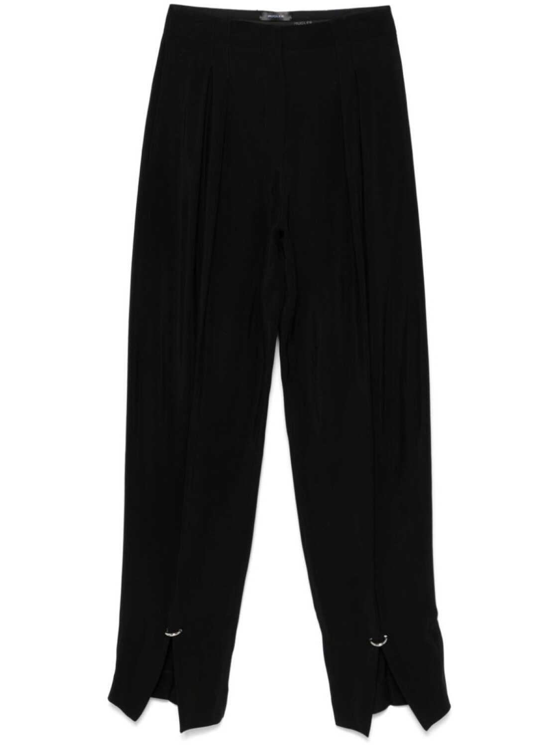 

Mugler брюки с металлическим декором, черный