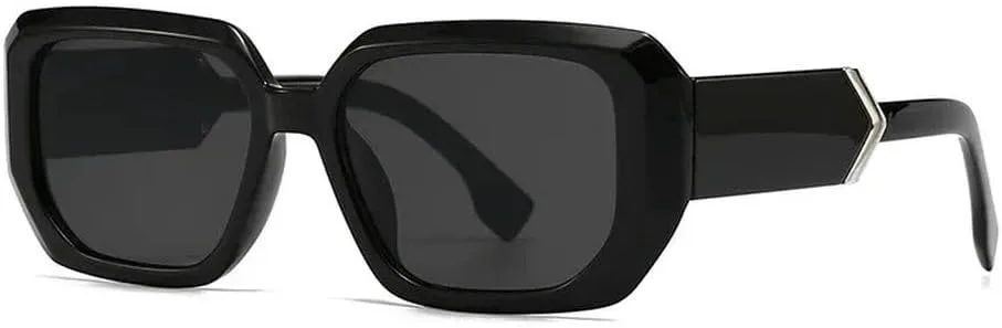 

LVTFCO Популярные модные солнцезащитные очки конфетных цветов для женщин, ретро-очки бежевого цвета для мужчин, солнцезащитные очки UV400, C1 Black Black