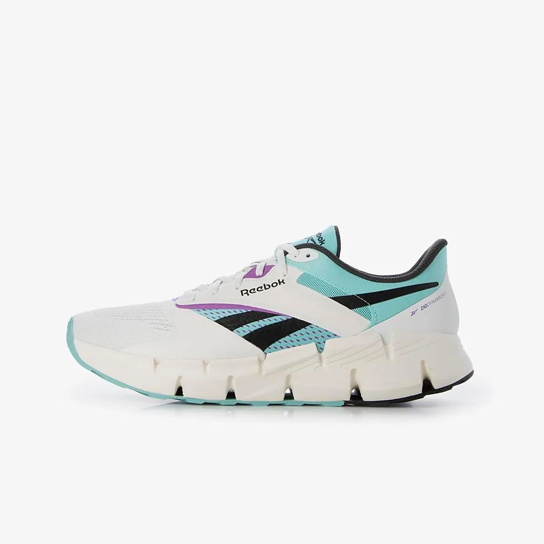Кроссовки Reebok унисекс Zig Dynamica 5, Chalk Ai Aqua Vintage Chalk — фото 4