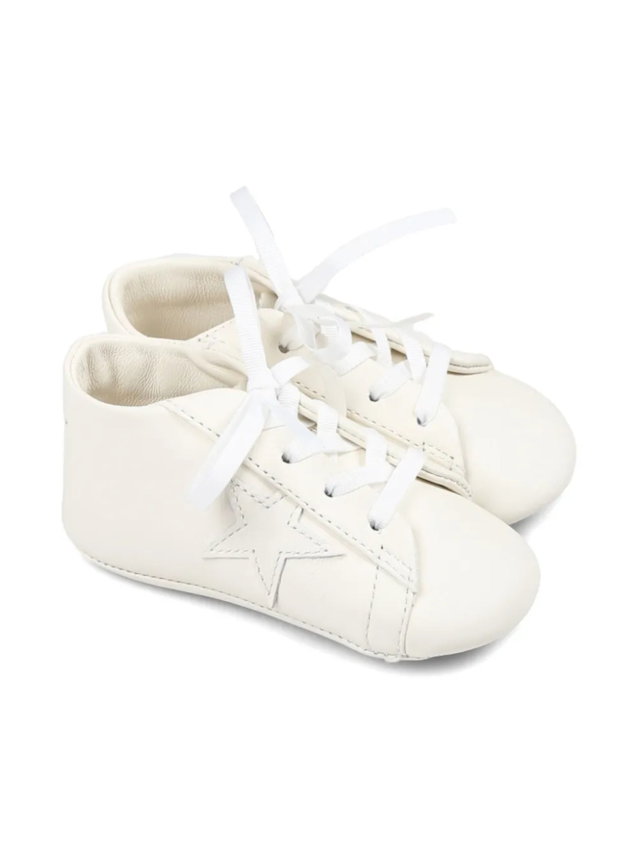 

Кожаные детские тапочки Golden Goose Kids для начинающих ходить, нейтральный