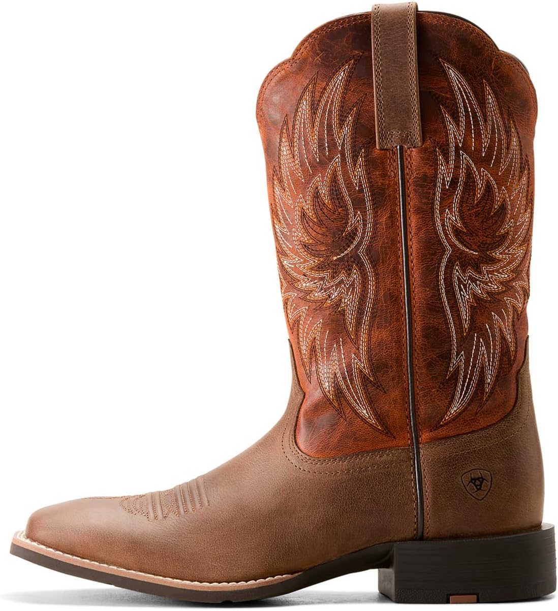 Мужские ковбойские сапоги ARIAT Sport Rider, оранжевый — фото 2