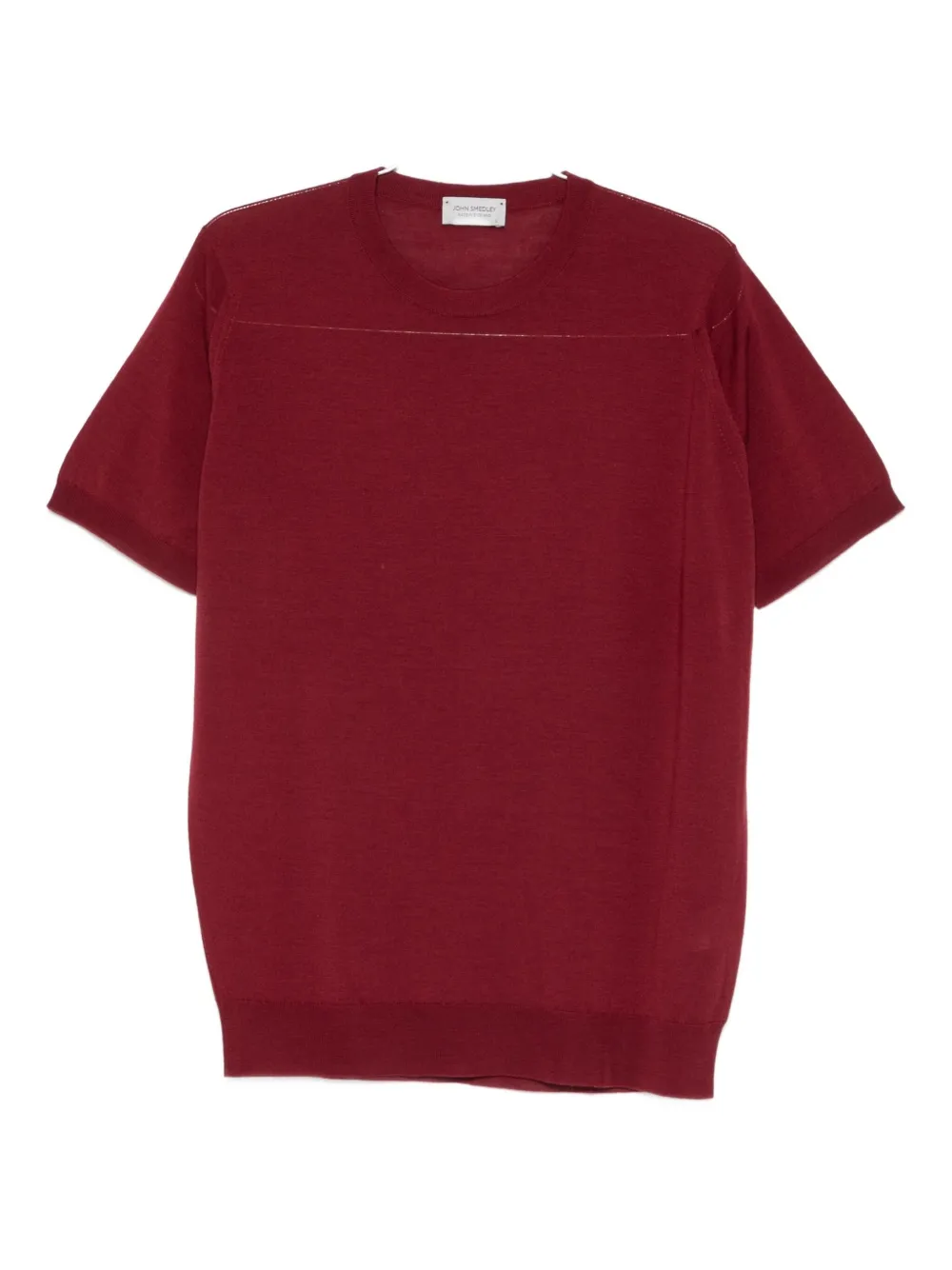 

Свитер с короткими рукавами John Smedley, красный