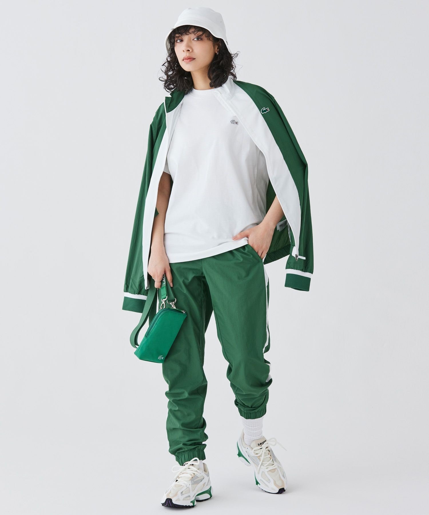 Футболка LACOSTE Контурные Часы, Белая — фото 4