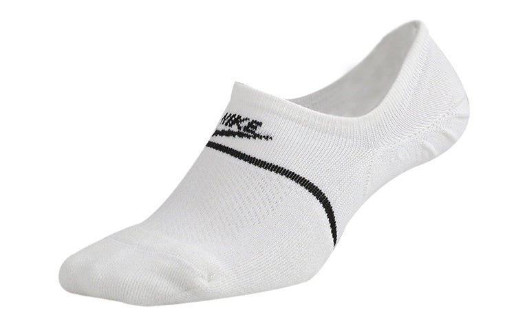 Носки Nike Home Sweat Absorbing Breathable Casual Boat Socks 2 Pairs White CU0692-100, белый — фото 2