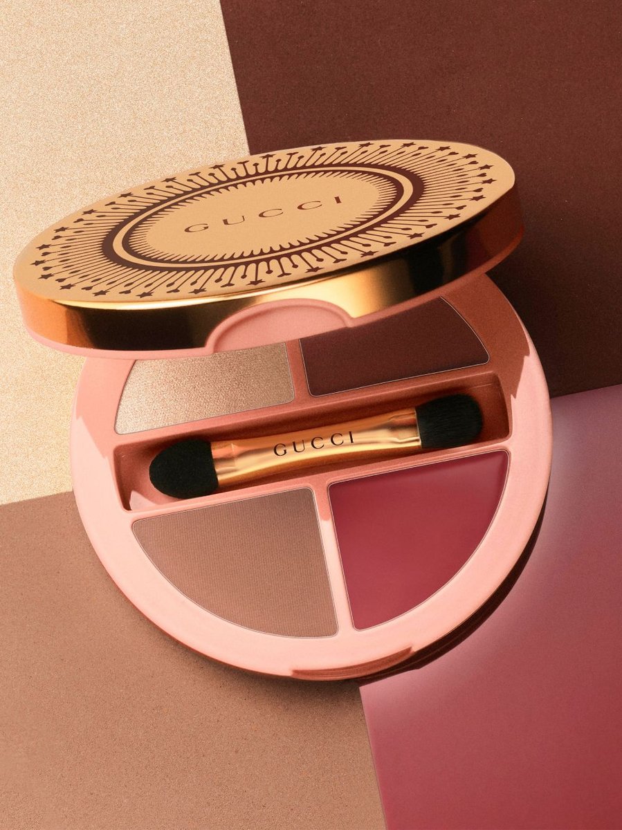Палетка теней для век Gucci Beauty Palette de Beaute Quatuor, оттенок 01 Summerina Brown — фото 4
