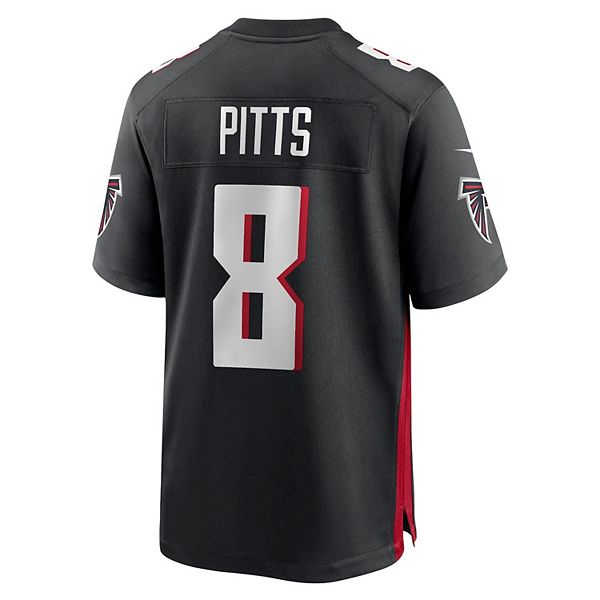 Мужская футболка Kyle Pitts Atlanta Falcons черная Nike — фото 4