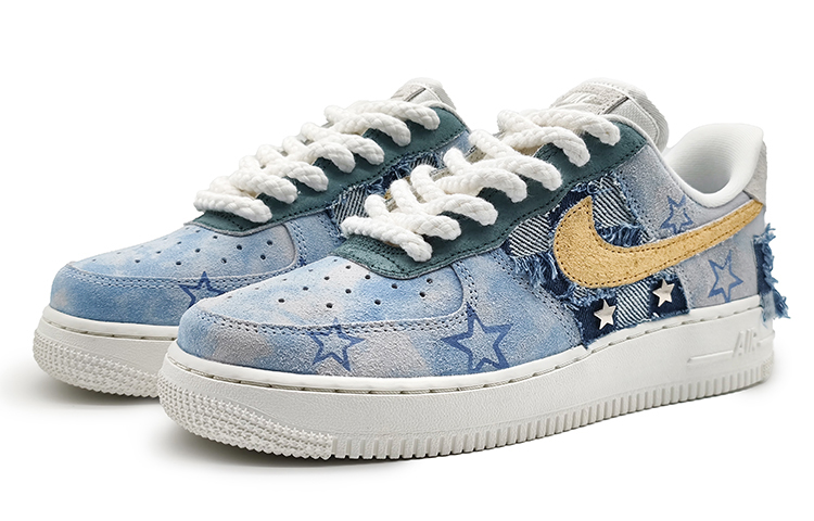 

Кроссовки Nike Air Force 1 Skateboard Shoes Women's Low-Top Yellow White