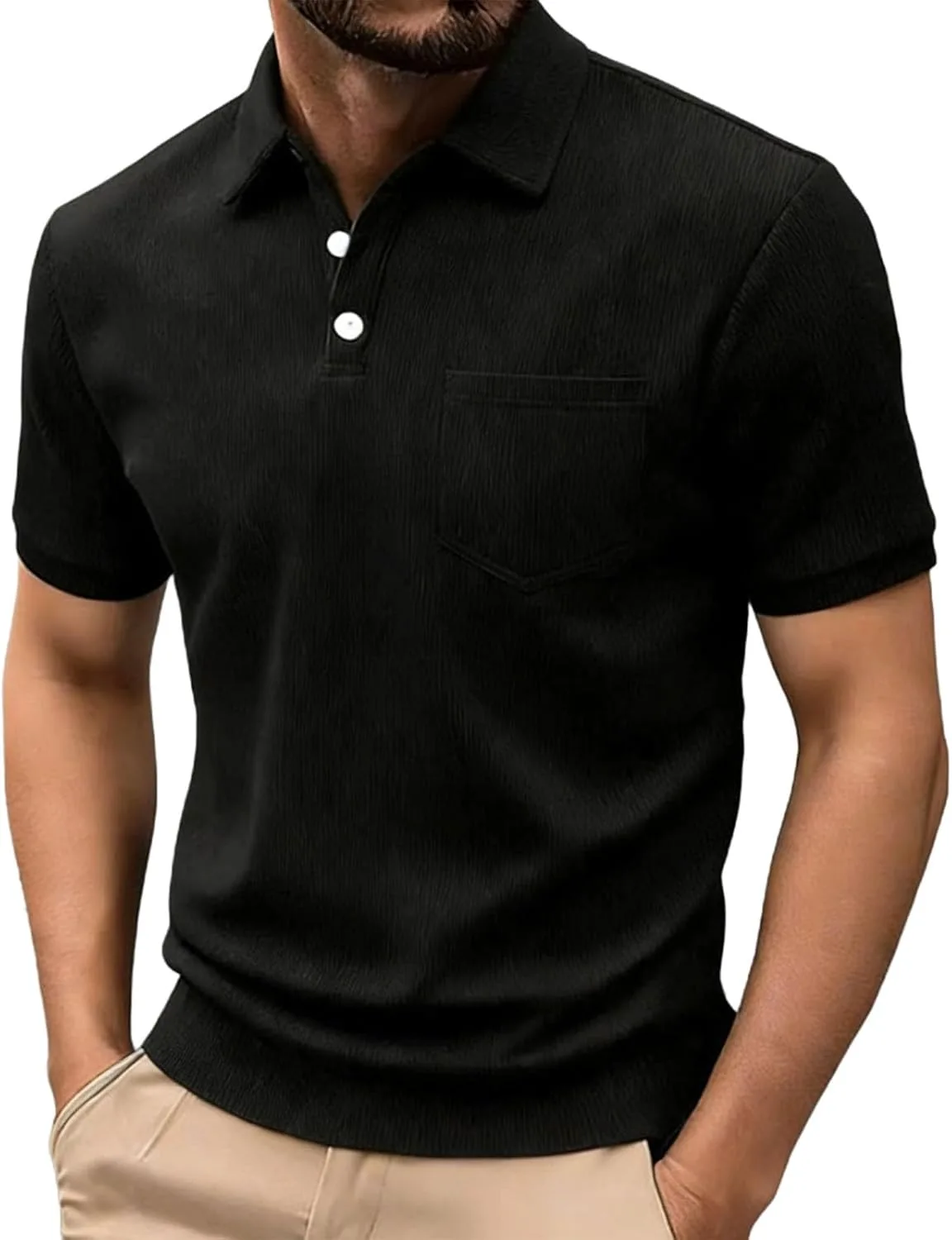 Футболка-поло мужская Casual Short Sleeve