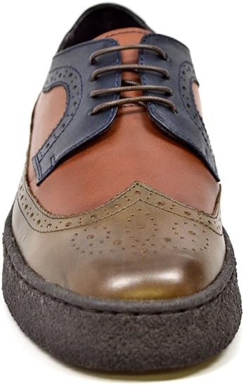 Туфли British Collection Wingtip Low Cut, коричневый/темно-синий — фото 3