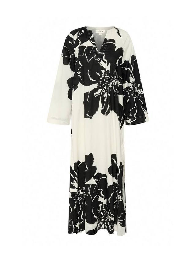 

Платье макси Joanne с цветочным принтом Soaked In Luxury, White/Black