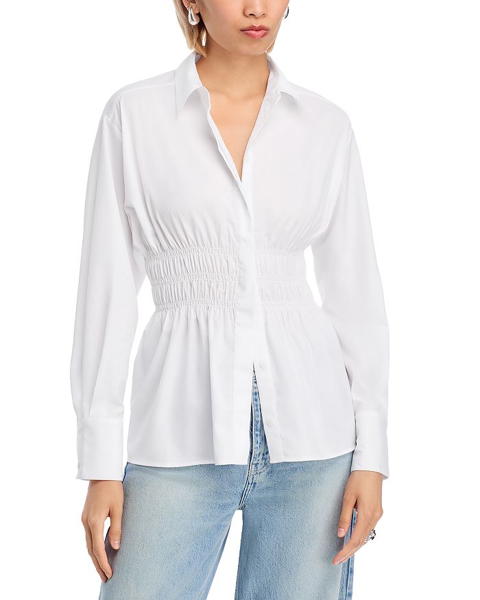 

Блузка из поплина Blythe rag & bone, белый
