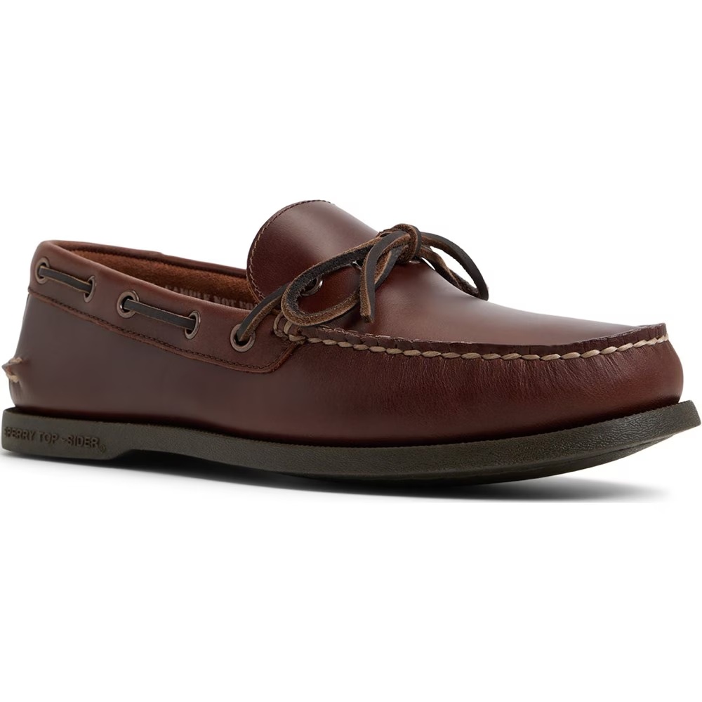 Подлинные оригинальные кожаные туфли-лодочки с одним глазом Sperry, коричневый