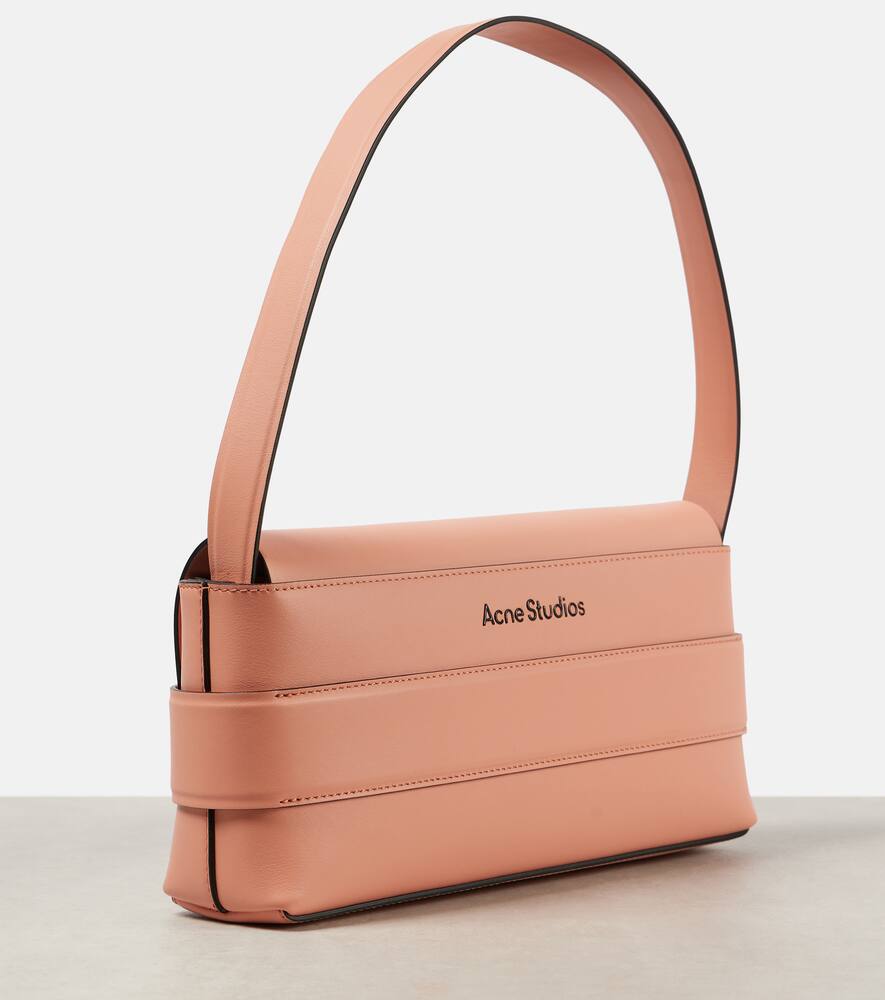 Маленькая кожаная сумка через плечо musubi Acne Studios, Salmon Pink — фото 4