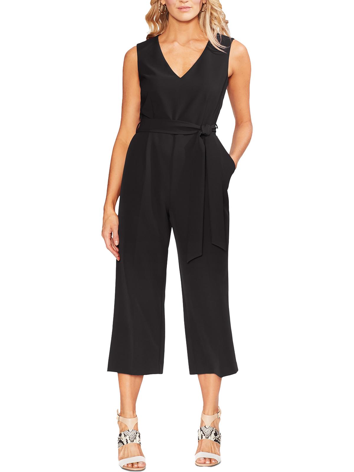 

Женский нарядный комбинезон с V-образным вырезом Vince Camuto, цвет rich black
