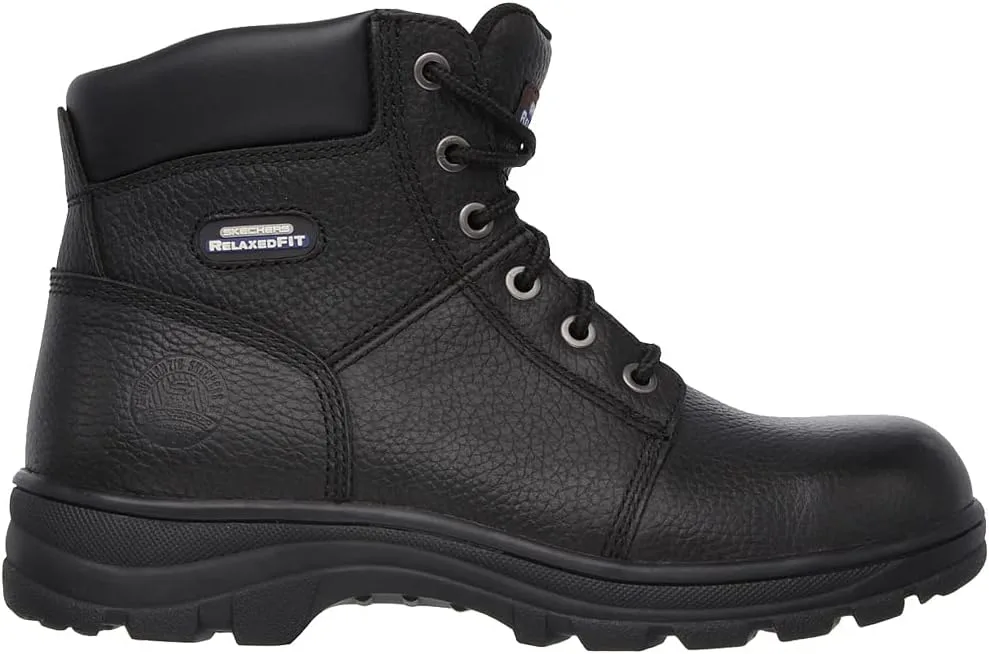Лучшие защитные ботинки Skechers 77009 Workshire Relaxed Fit, бежевые — фото 4