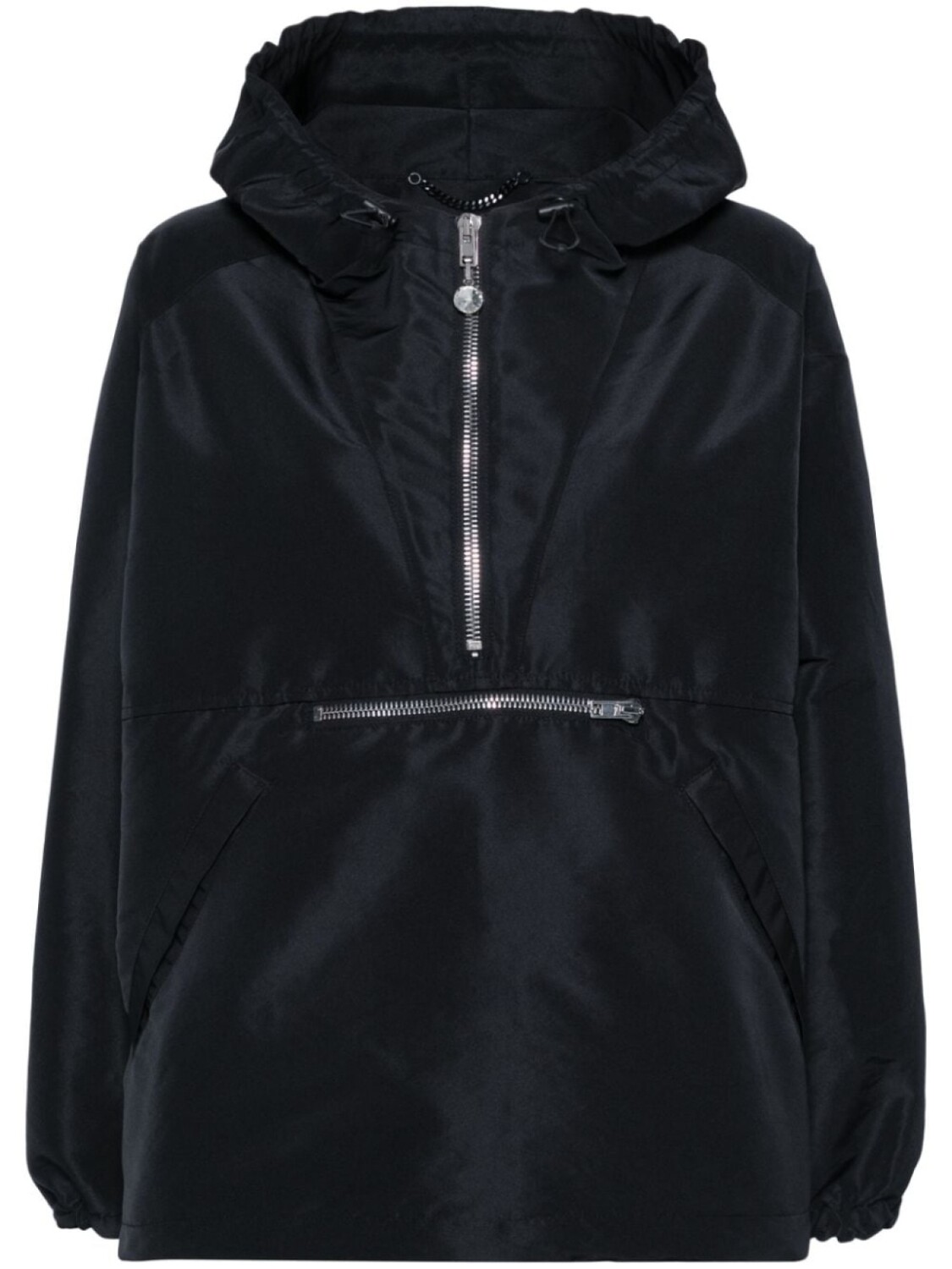 

Moschino куртка с капюшоном и нашивками, черный