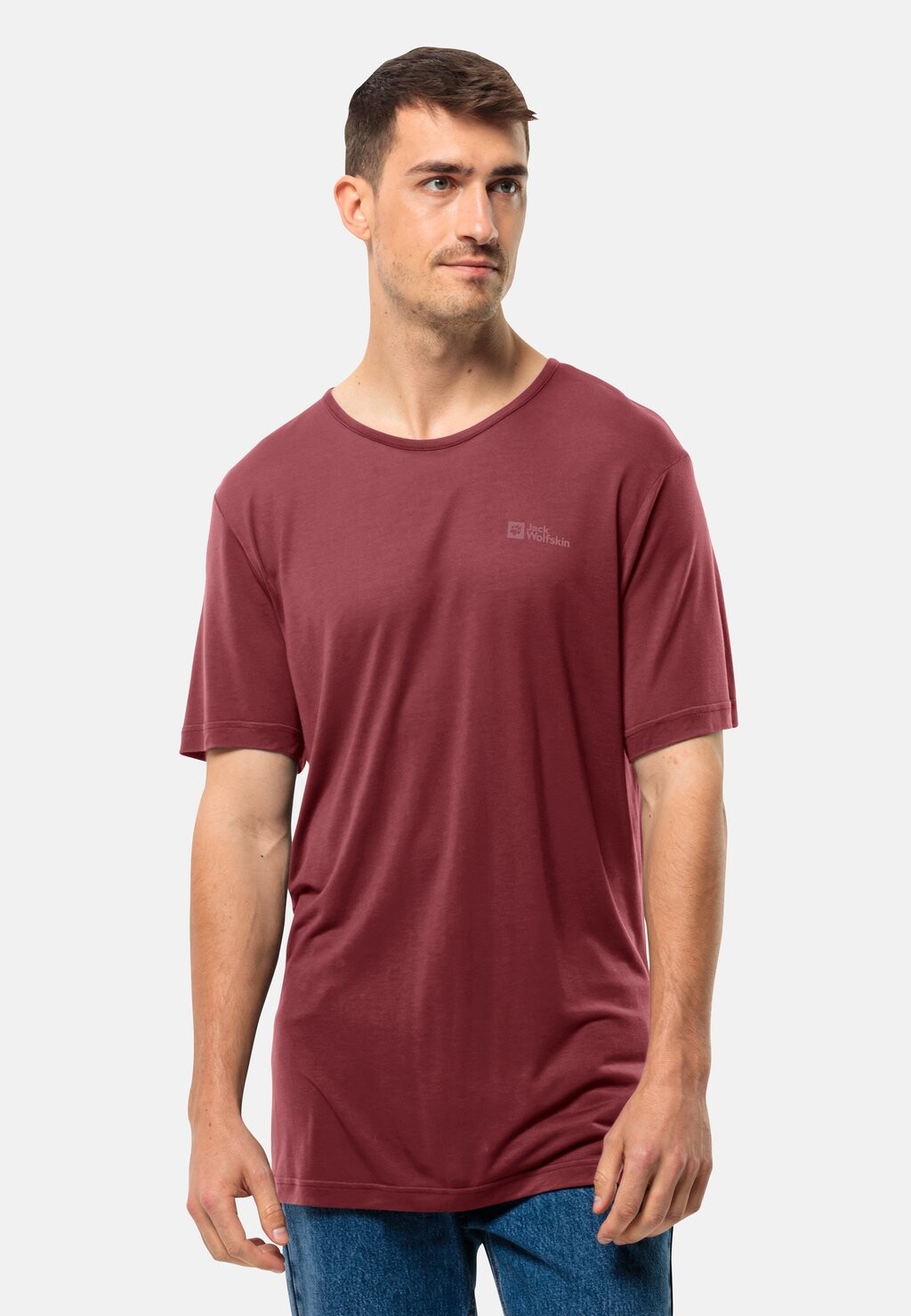 

Футболка базовая MOLA Jack Wolfskin, цвет deep ruby