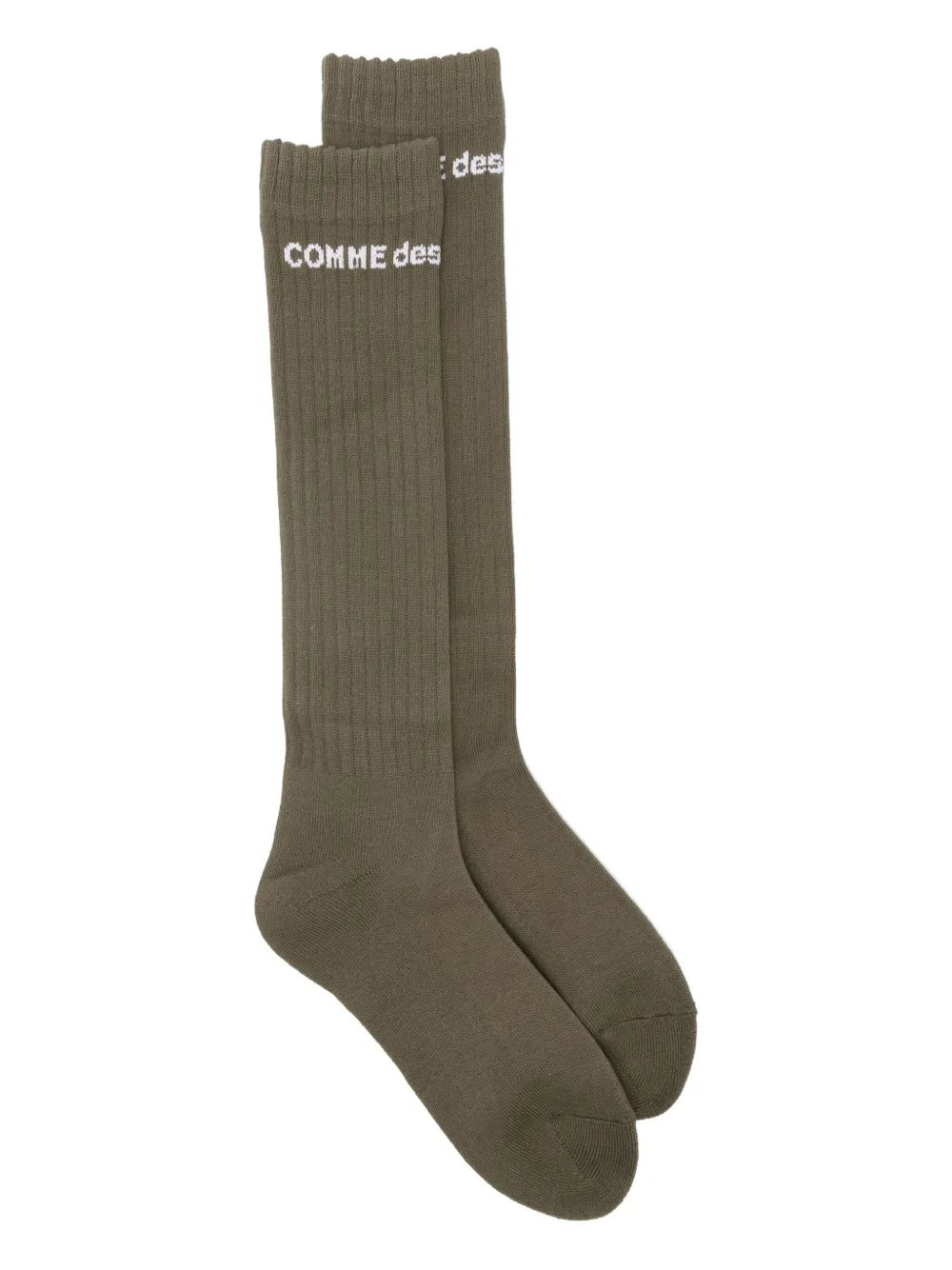 

Рифленые носки с логотипом Comme des Garçons Homme Plus, зеленый