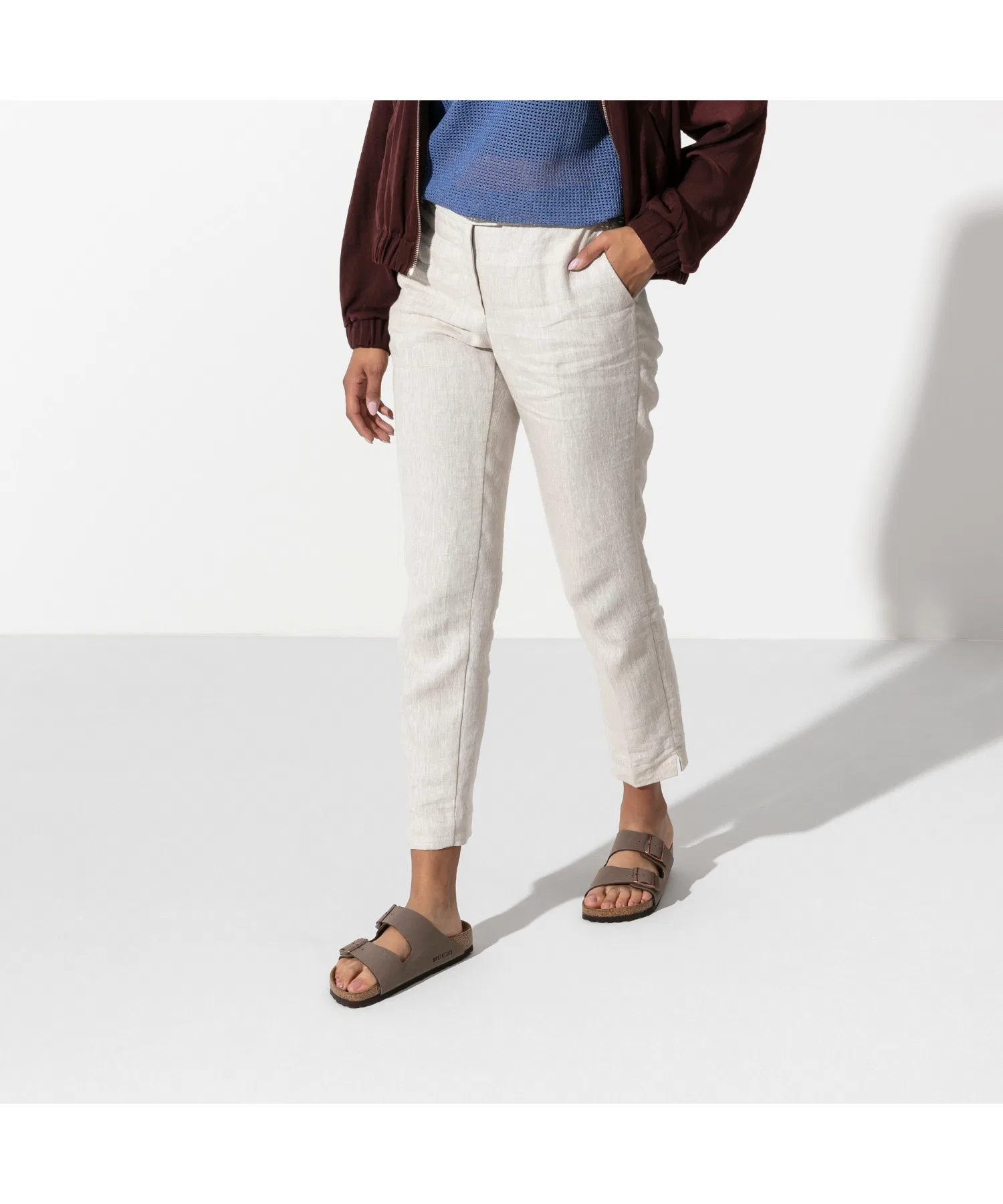 Унисекс сандалии Birkenstock Arizona из Birko-Flor коричневые — фото 4