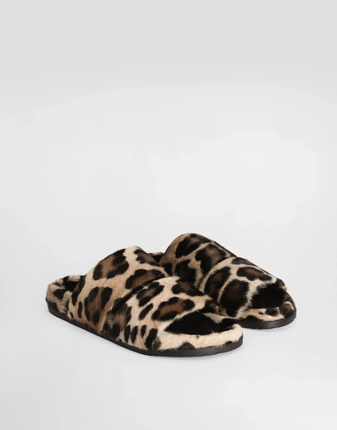 Кожаные сандалии Leo DG Casual из кожи молодого козленка DOLCE & GABBANA, белый — фото 2