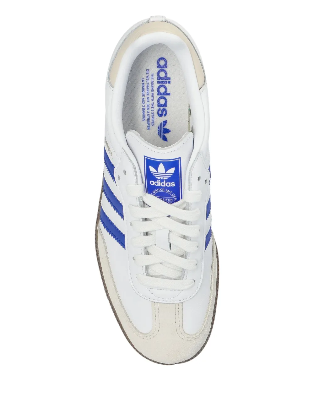 Кроссовки Samba с тремя полосками Adidas, белый — фото 4